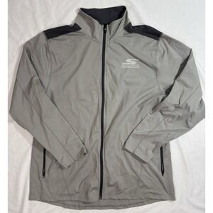Skechers Performance Men's 2XL Gray Running Jacket Full Zip Two Tone‎